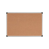MasterVision Maya Cork Bulletin Board, 24" x 36", Aluminum Frame
